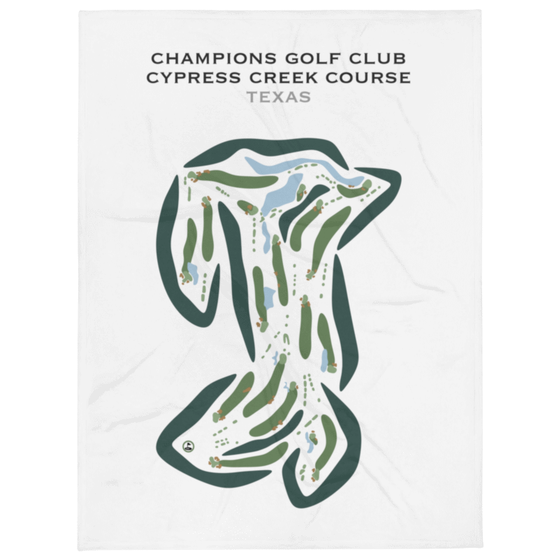 Champions Golf Club - Cypress Creek Course, Texas - Printed Golf Courses