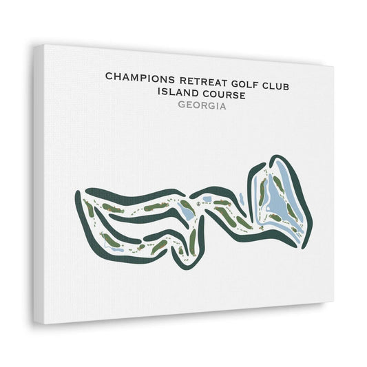 Champions Retreat Golf Club Island Course, Georgia - Printed Golf Courses