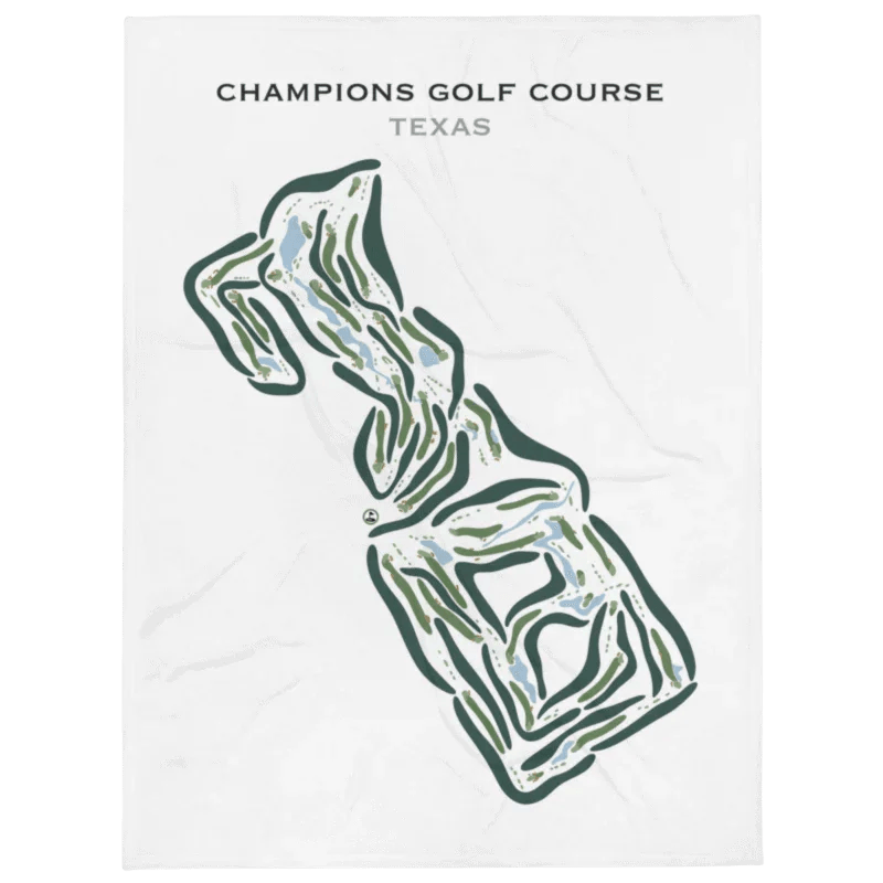 Champions Golf Course, Texas - Printed Golf Courses