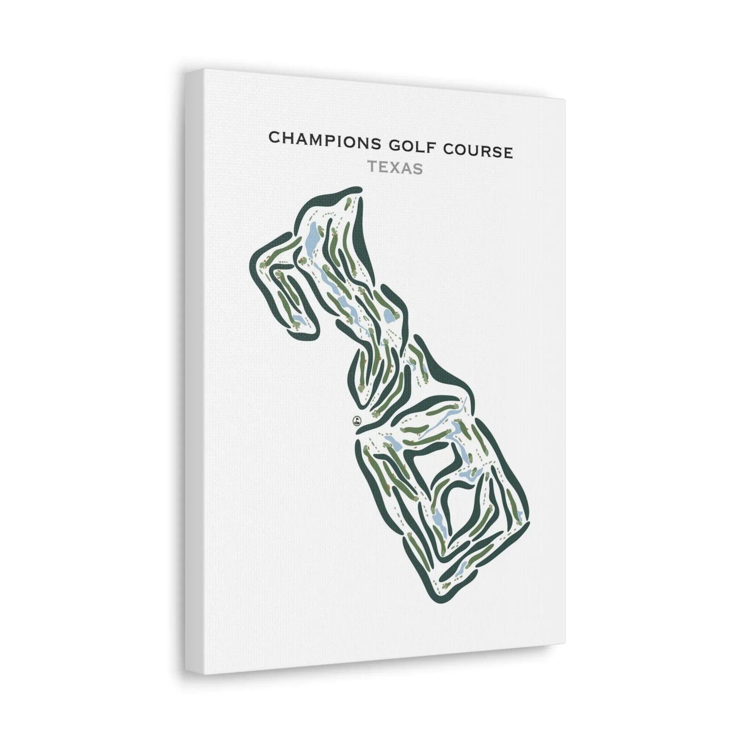 Champions Golf Course, Texas - Printed Golf Courses