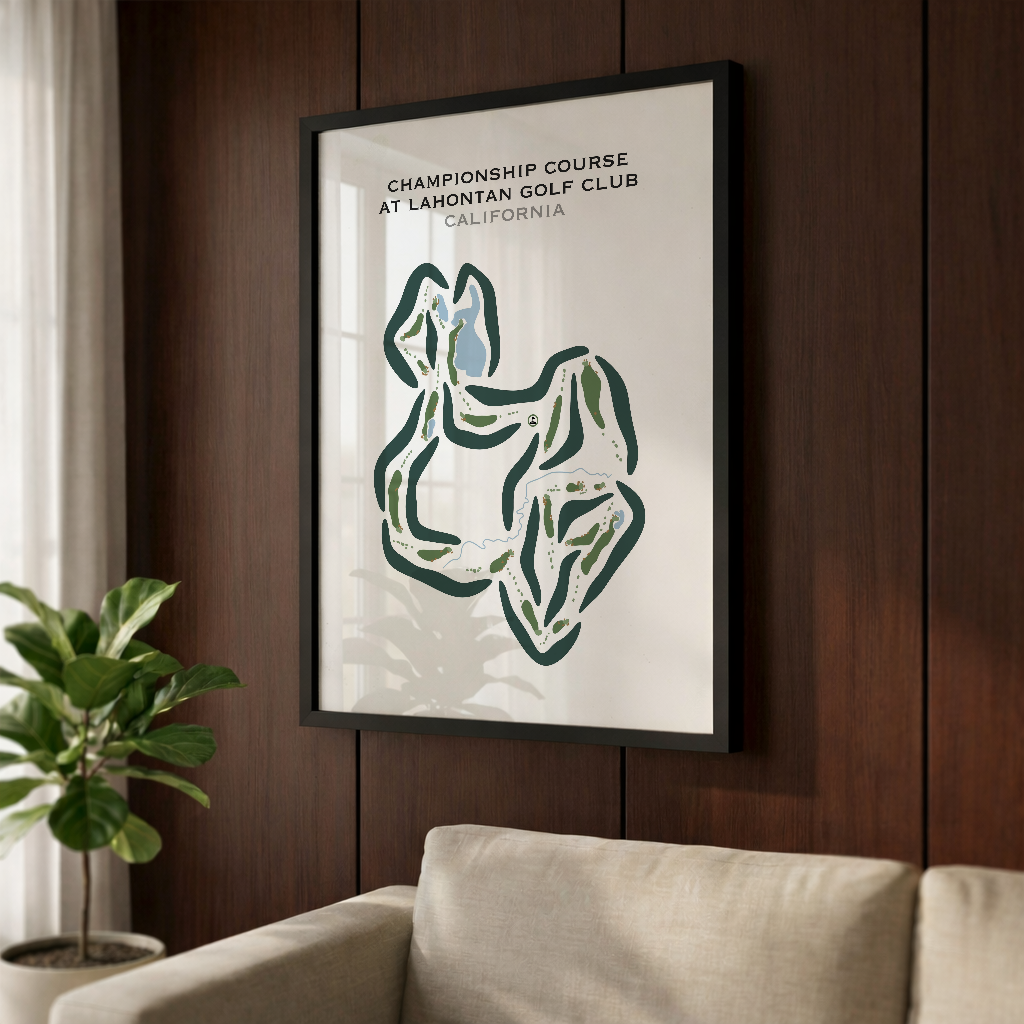Championship Course at Lahontan Golf Club, California - Printed Golf Courses