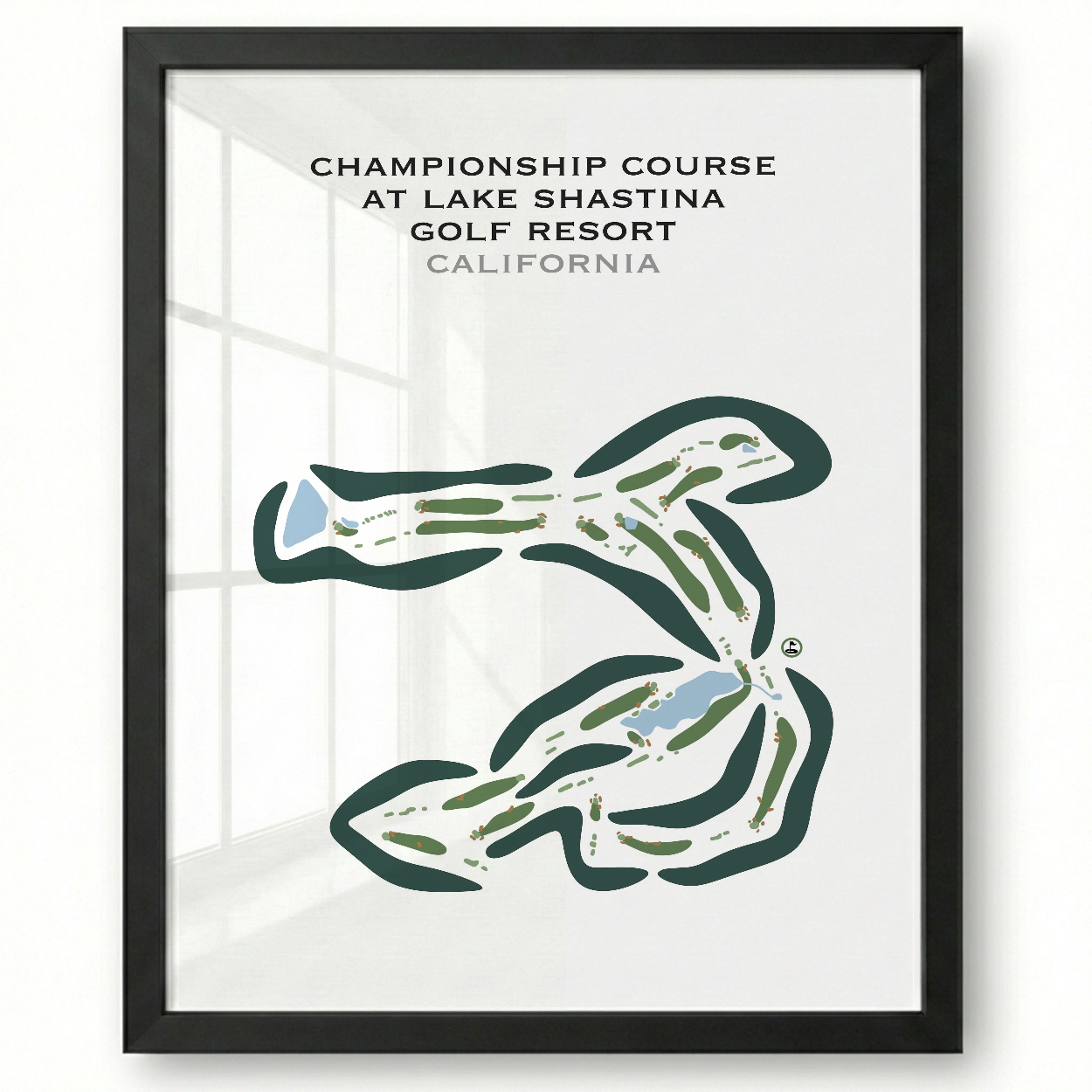Championship Course at Lake Shastina Golf Resort, California - Printed Golf Courses