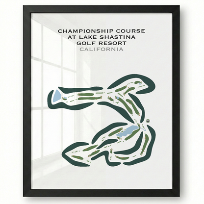 Championship Course at Lake Shastina Golf Resort, California - Printed Golf Courses