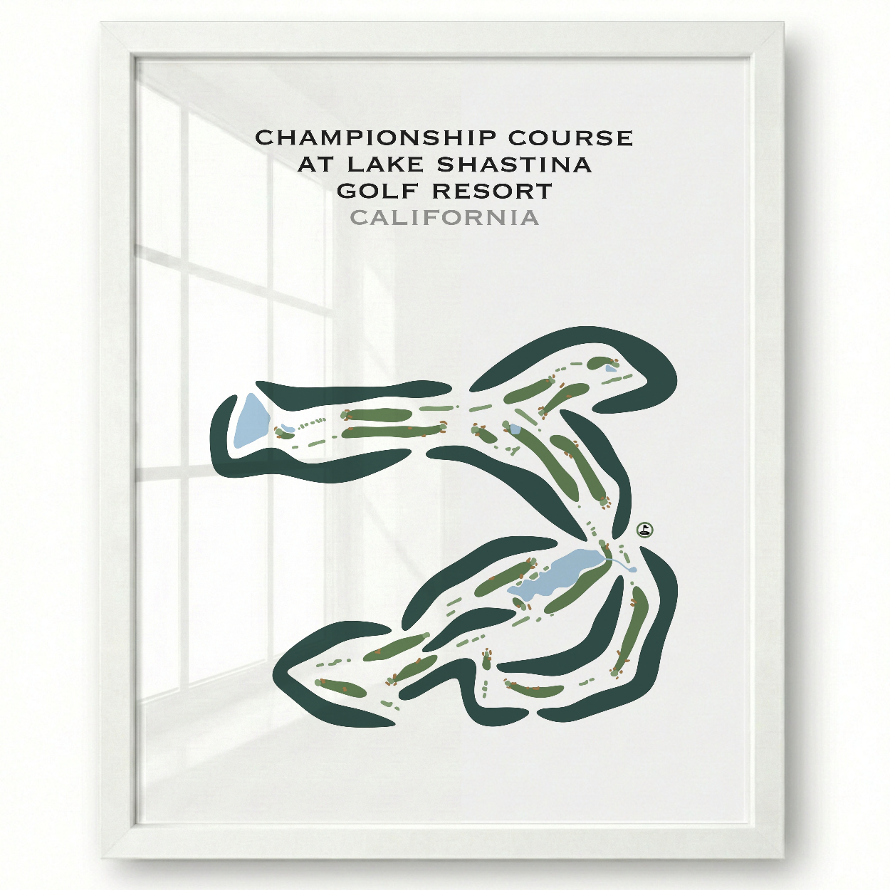 Championship Course at Lake Shastina Golf Resort, California - Printed Golf Courses