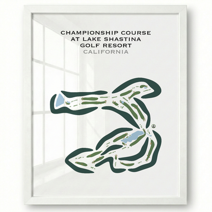 Championship Course at Lake Shastina Golf Resort, California - Printed Golf Courses