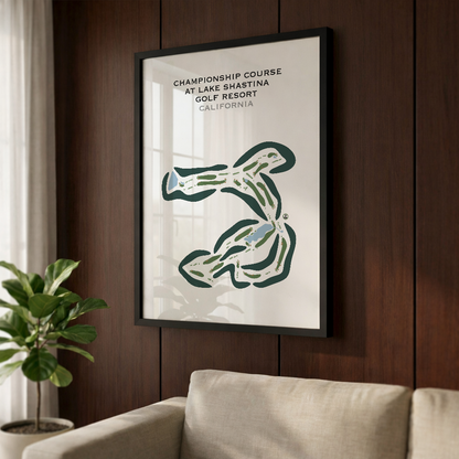 Championship Course at Lake Shastina Golf Resort, California - Printed Golf Courses