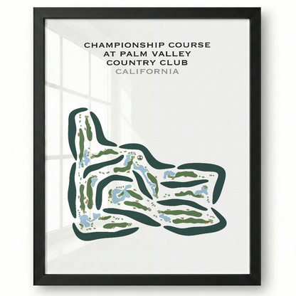 Championship Course at Palm Valley Country Club, California - Printed Golf Courses