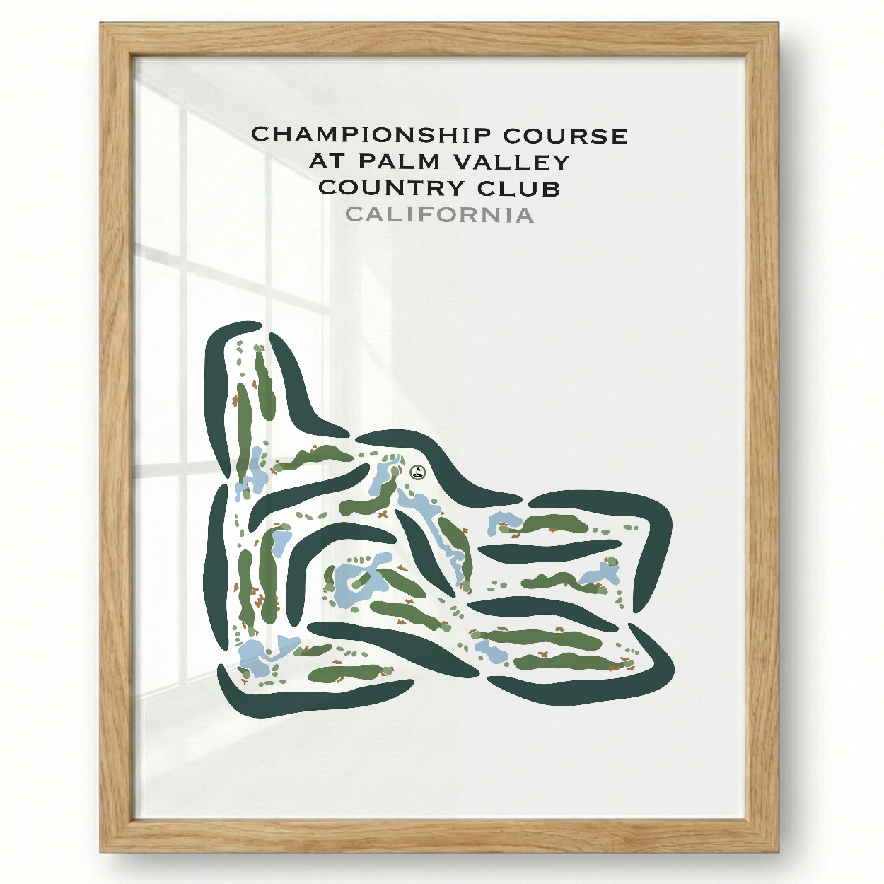 Championship Course at Palm Valley Country Club, California - Printed Golf Courses