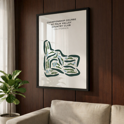 Championship Course at Palm Valley Country Club, California - Printed Golf Courses