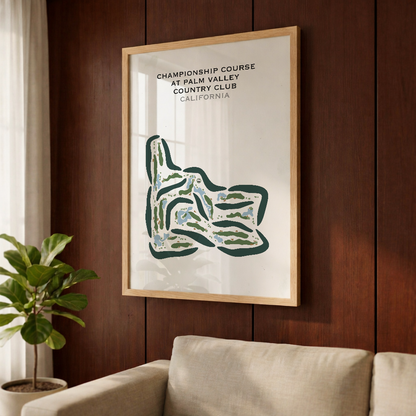 Championship Course at Palm Valley Country Club, California - Printed Golf Courses