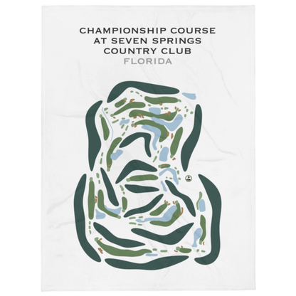 Champion Course at Seven Springs Country Club, Florida - Printed Golf Courses