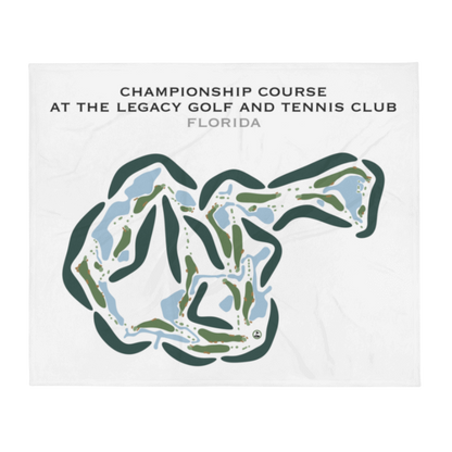 Championship Course at The Legacy Golf and Tennis Club, Florida - Printed Golf Courses