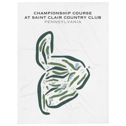 Championship at Saint Clair Country Club, Pennsylvania - Printed Golf Courses