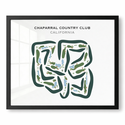 Chaparral Country Club, California - Printed Golf Courses