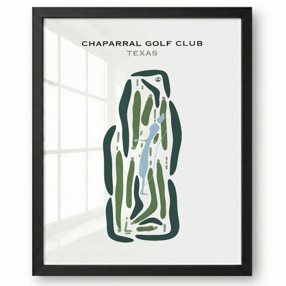 Chaparral Golf Club, Texas - Printed Golf Courses