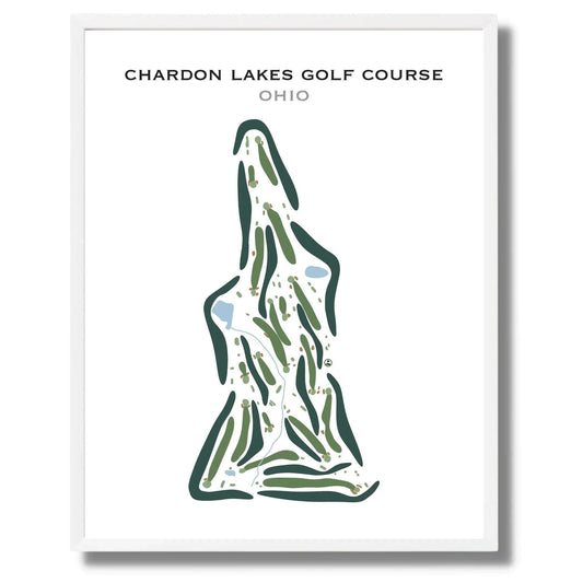 Chardon Lakes Golf Course, Ohio - Printed Golf Course