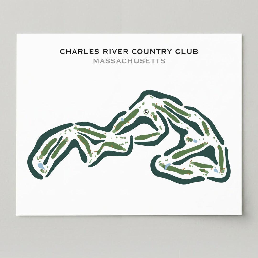 Charles River Country Club, Massachusetts - Printed Golf Courses