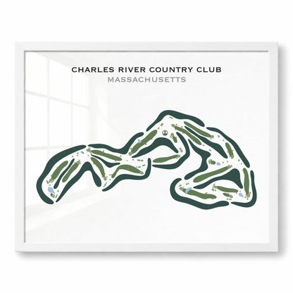 Charles River Country Club, Massachusetts - Printed Golf Courses