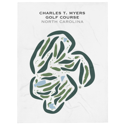 Charles T Myers Golf Course, North Carolina - Printed Golf Courses