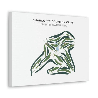 Charlotte Country Club, North Carolina - Printed Golf Courses