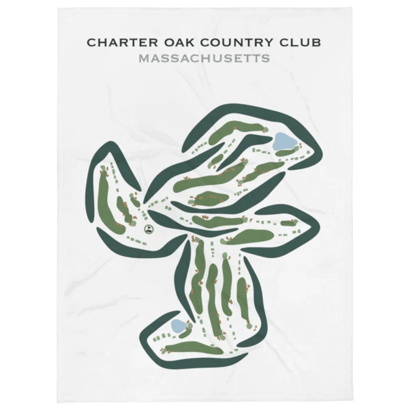 Charter Oak Country Club, Massachusetts - Printed Golf Courses