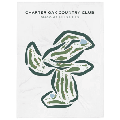Charter Oak Country Club, Massachusetts - Printed Golf Courses