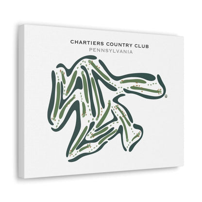 Chartiers Country Club, Pennsylvania - Printed Golf Courses