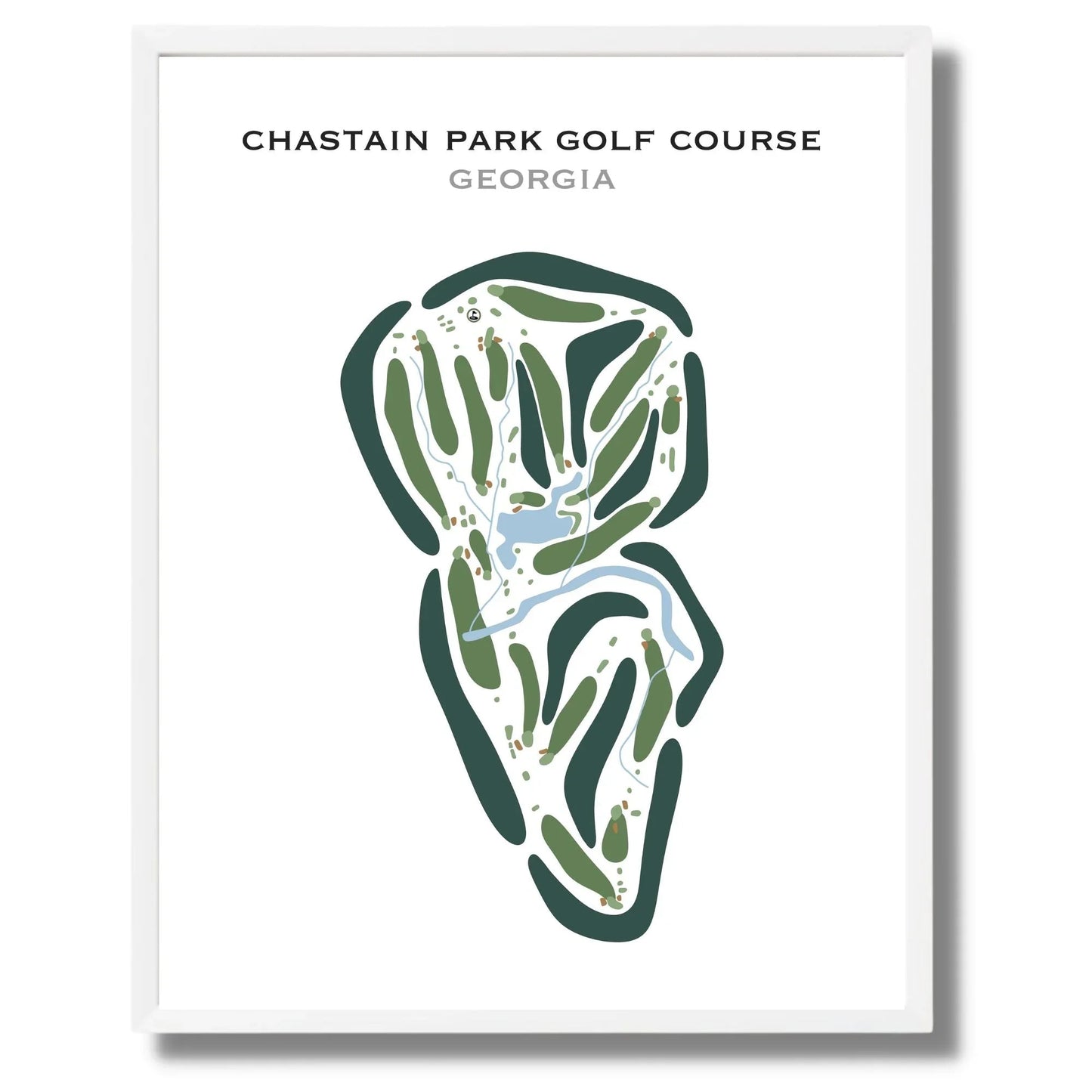 Chastain Park Golf Course, Georgia - Printed Golf Courses
