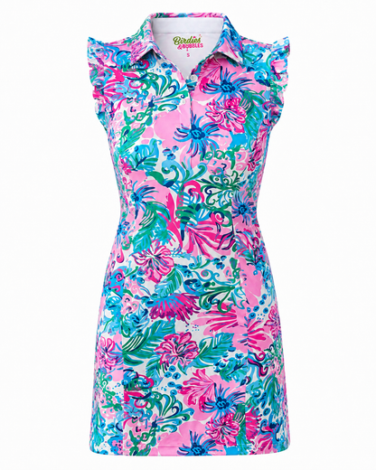 Petals & Putts Women's Golf Dress | Sleeveless Floral Golf Dress – Birdies & Bubbles