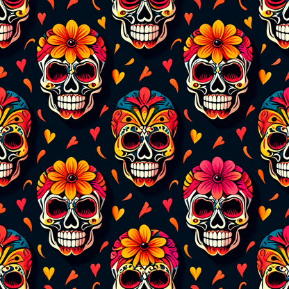 Day of the Dead Premium Golf Polo