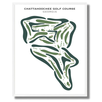 Chattahoochee Golf Course, Georgia - Printed Golf Courses