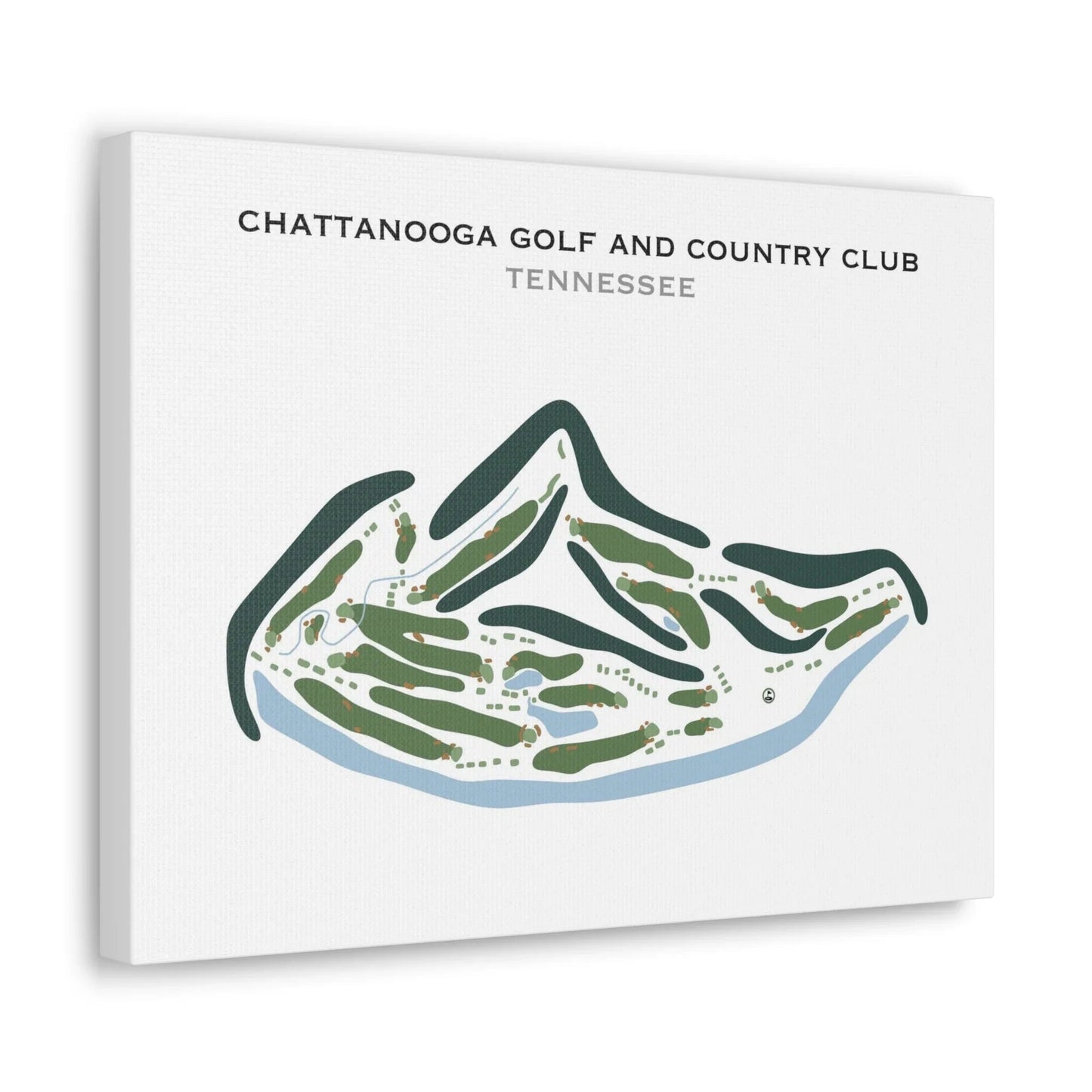 Chattanooga Golf and Country Club, Tennessee - Printed Golf Courses