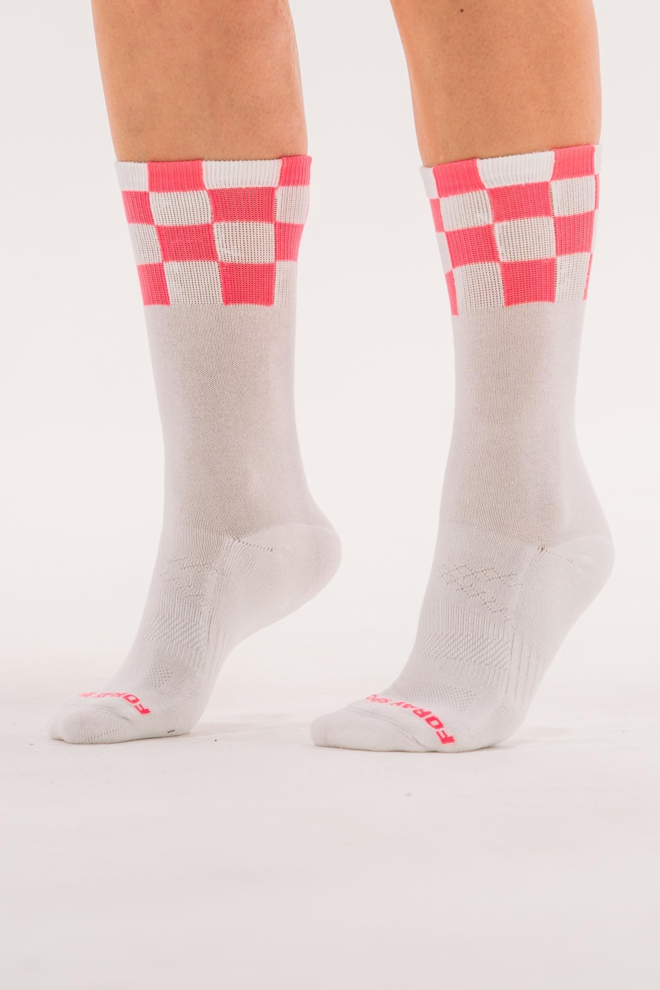 Checked Crew Socks
