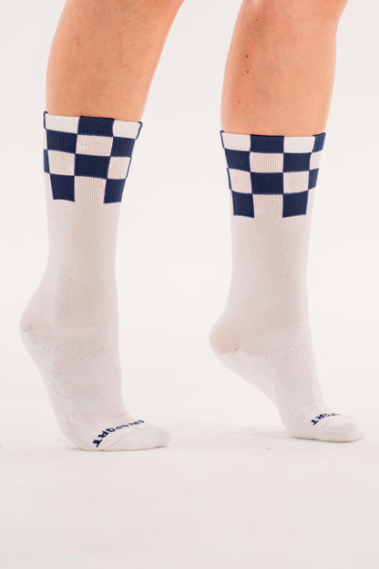 Checked Crew Socks