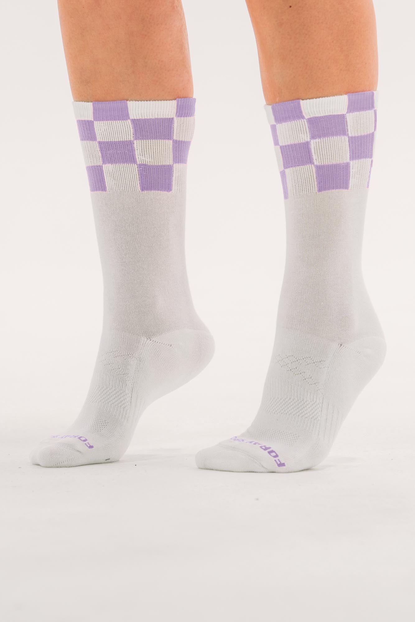 Checked Crew Socks