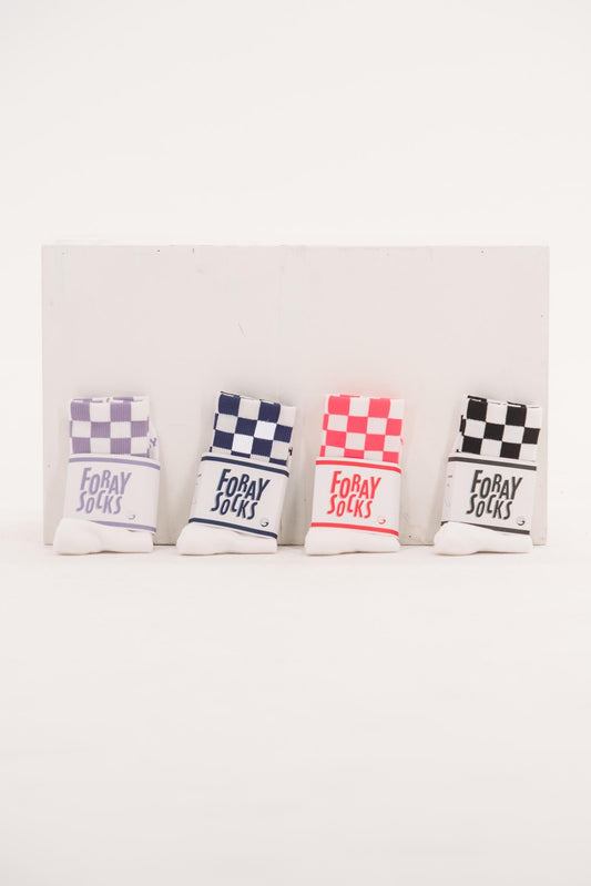 Checked Crew Socks