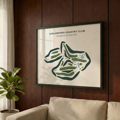 Chelmsford Country Club, Massachusetts - Printed Golf Courses