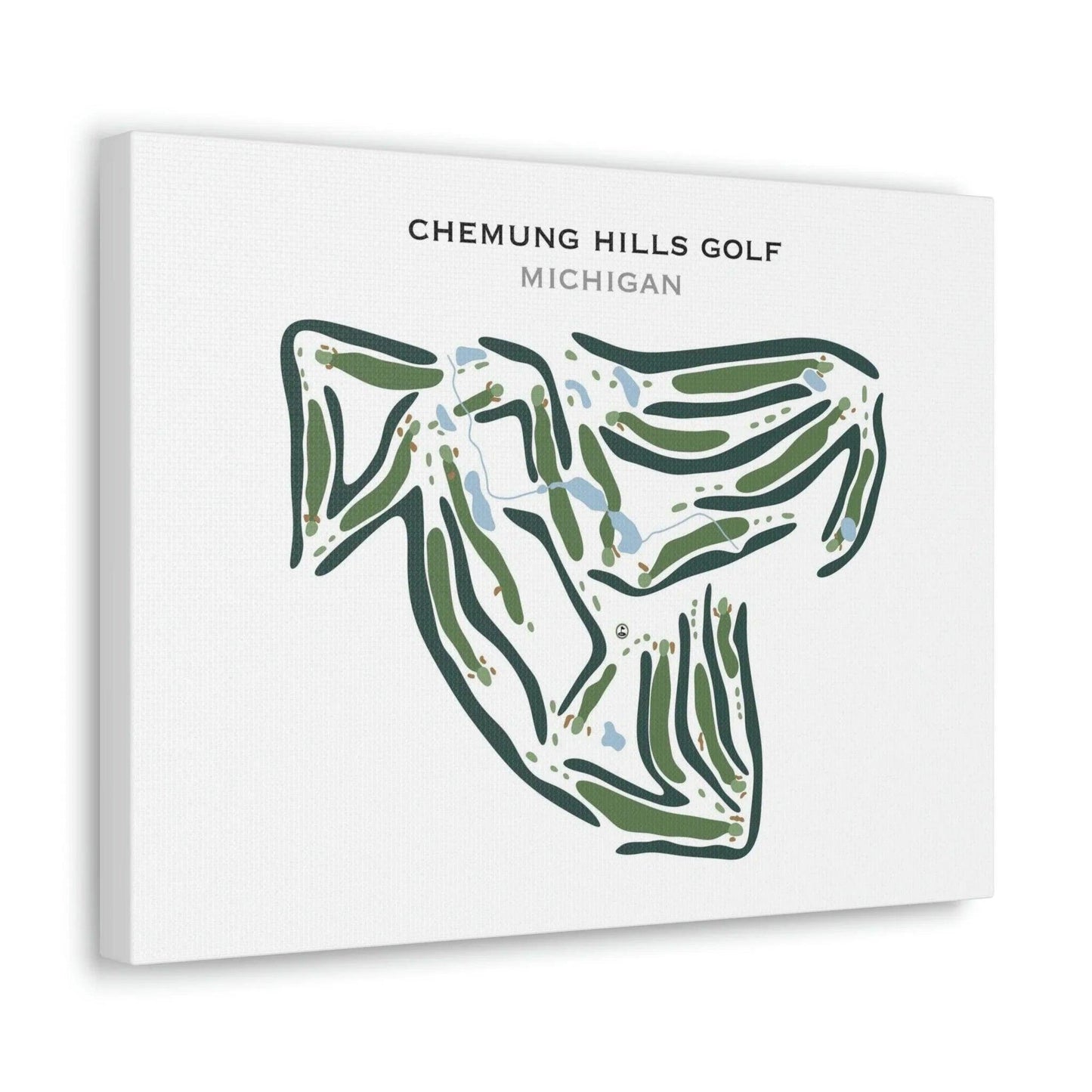 Chemung Hills Golf Club, Michigan - Printed Golf Courses