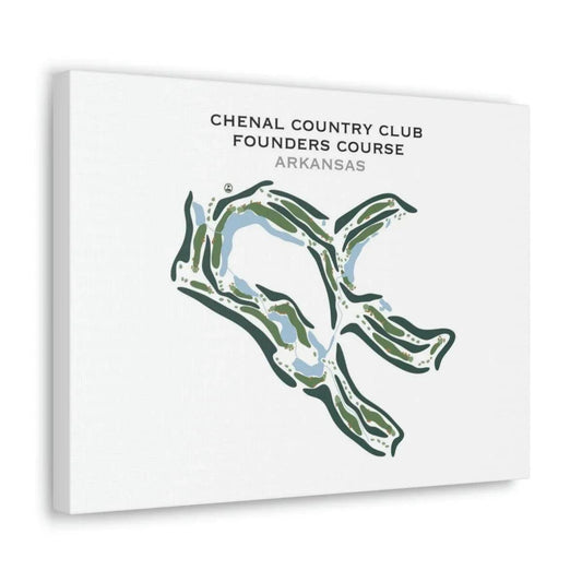 Chenal Country Club Founders Course, Arkansas - Printed Golf Courses