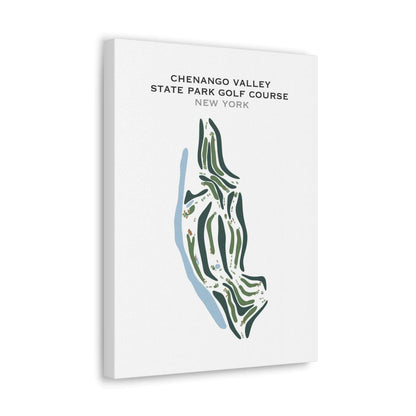 Chenango Valley State Park Golf Course, New York - Printed Golf Courses