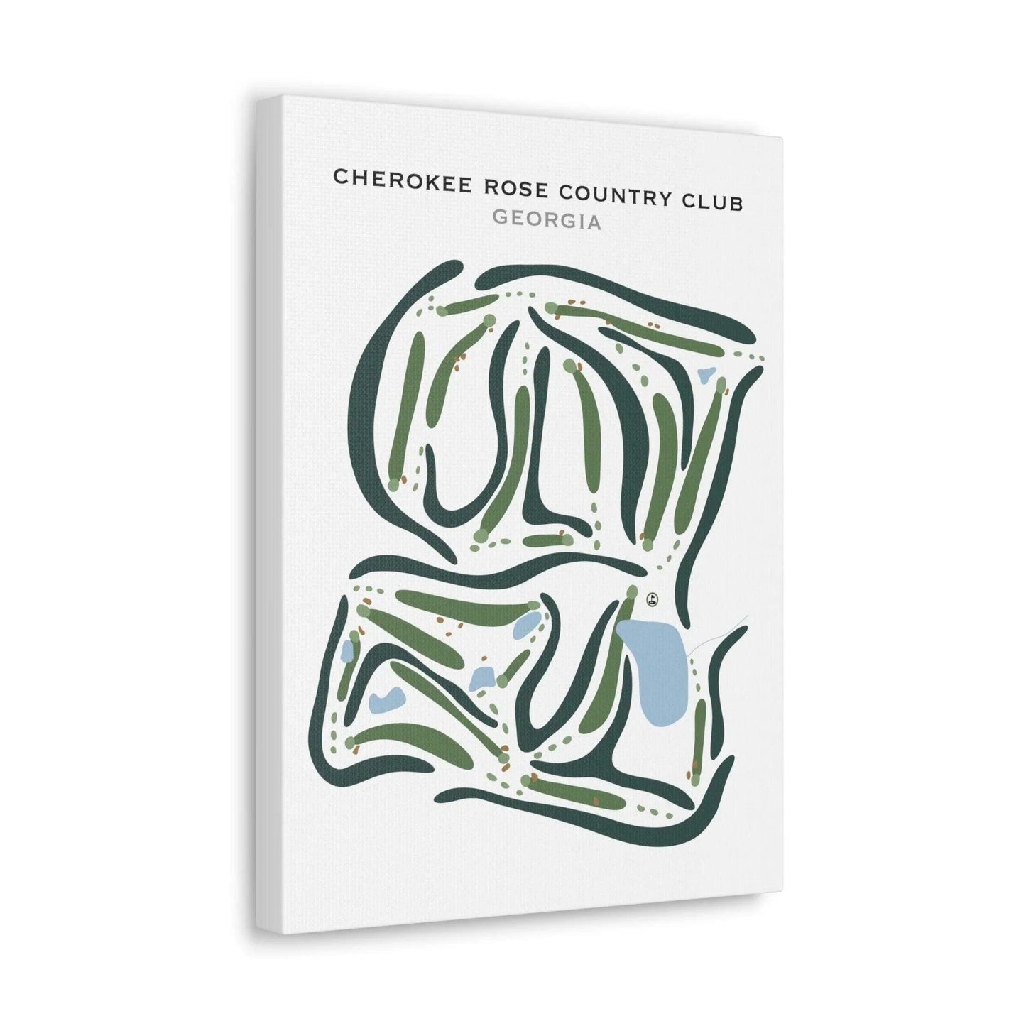 Cherokee Rose Country Club, Georgia - Printed Golf Courses