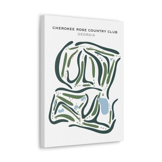 Cherokee Rose Country Club, Georgia - Printed Golf Courses