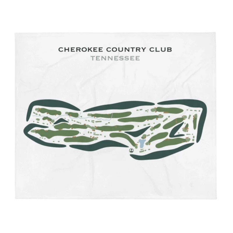 Cherokee Country Club, Tennessee - Printed Golf Course