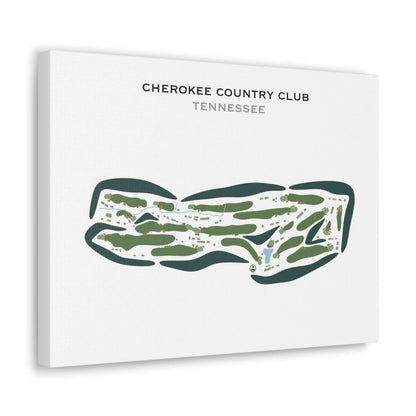 Cherokee Country Club, Tennessee - Printed Golf Course