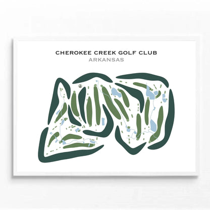 Cherokee Creek Golf Club, Arkansas - Printed Golf Courses