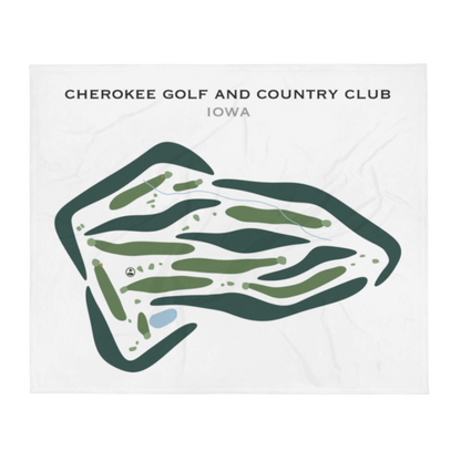 Cherokee Golf & Country Club, Iowa - Printed Golf Courses