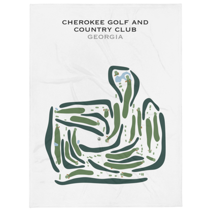 Cherokee Golf & Country Club, Georgia - Printed Golf Courses