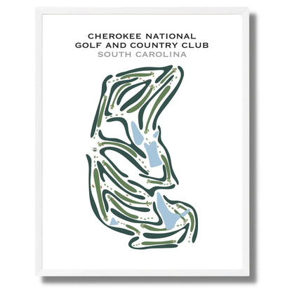 Cherokee National Golf and Country Club, South Carolina - Printed Golf Courses