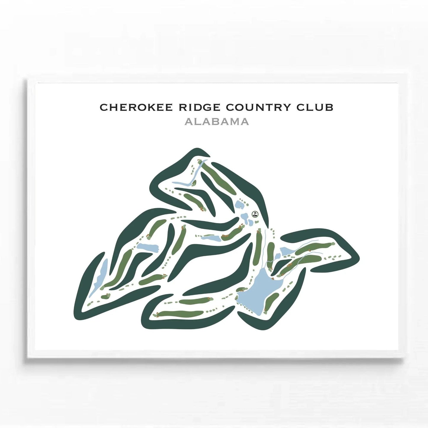 Cherokee Ridge Country Club, Alabama - Printed Golf Courses