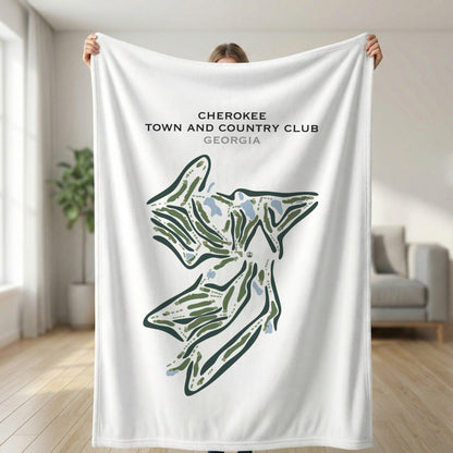 Cherokee Town & Country Club, Georgia - Printed Golf Courses